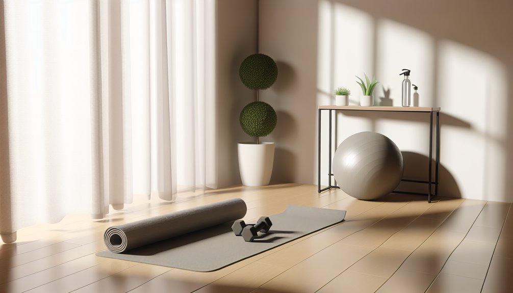 affordable home workout setup