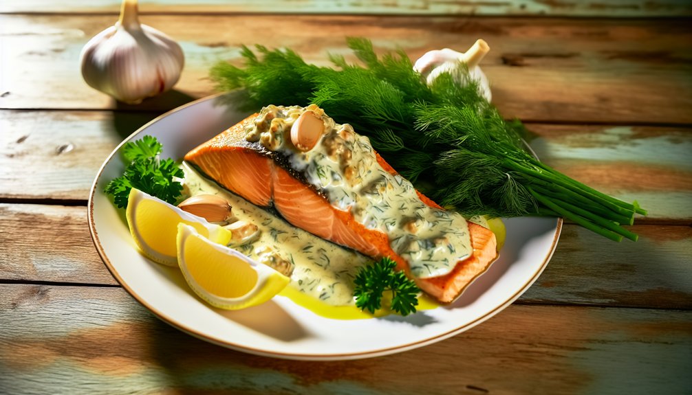 garlic dill salmon recipe