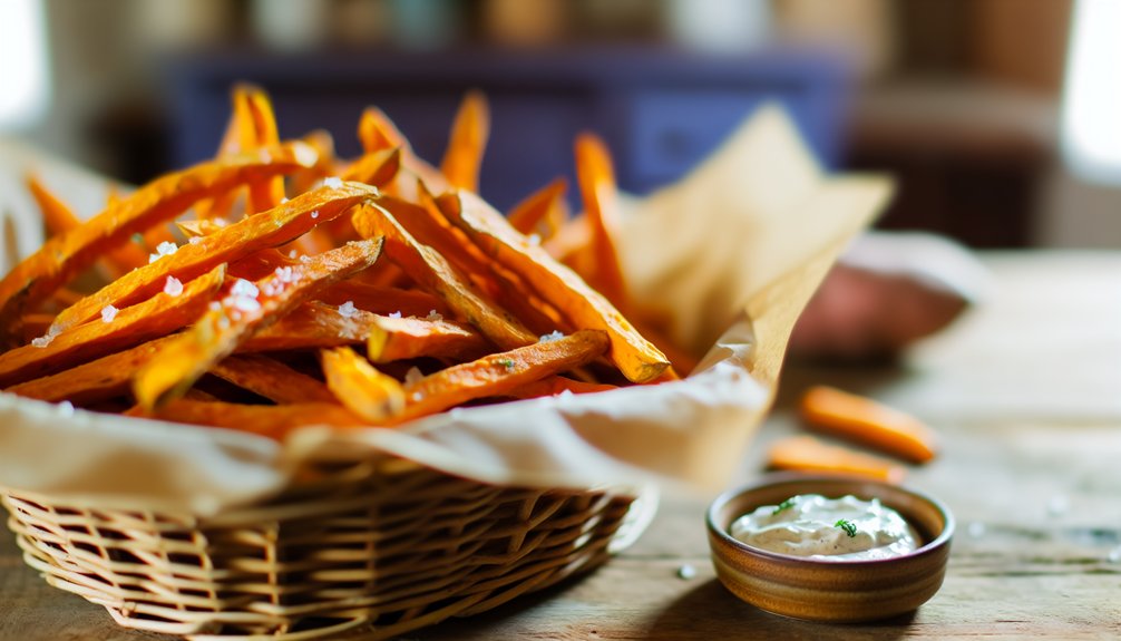 guilt free crispy sweet potatoes