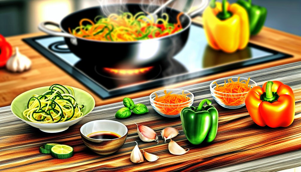 zucchini noodle stir fry recipe